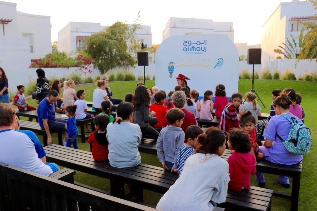 Little Free Libraries book exchange at Al Mouj Muscat